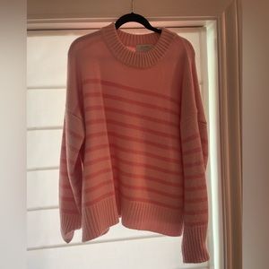 Pink striped la ligne sweater size xl